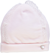 Gorro branco com detalhe de renda