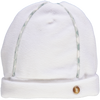 Gorro branco com vivo estampado geométrico