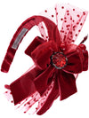 Bandolete com laço vermelho