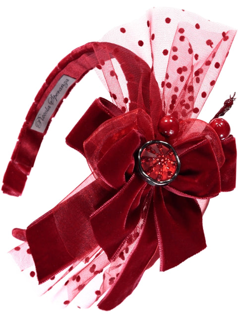 Bandolete com laço vermelho