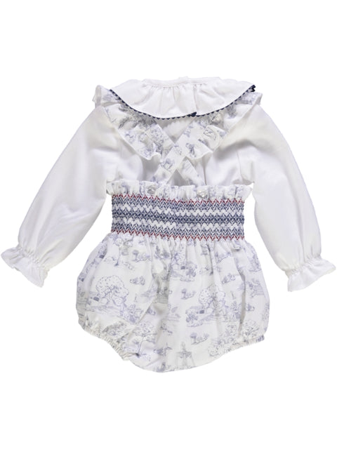 Conjunto de bebé menina azul