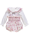 Conjunto de bebé menina rosa