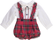 Conjunto de calções xadrez bebé menino