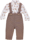 Conjunto de bebé menino com calças e camisa