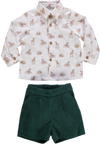 Conjunto de menino com camisa e calção