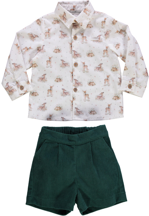 Conjunto de menino com camisa e calção