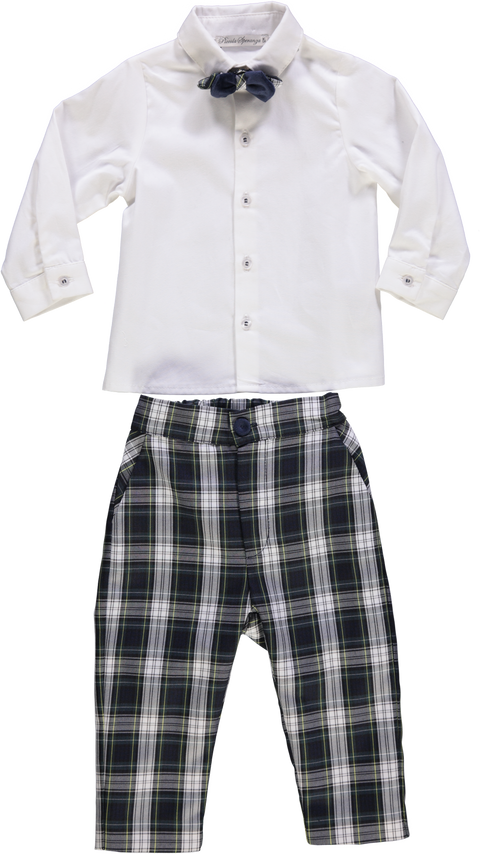 Conjunto bebé menino com laço