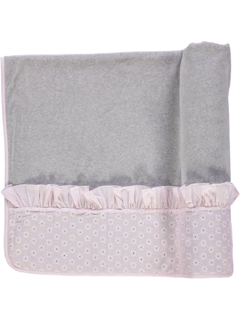 Manta de bebé cinzenta e rosa