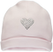 Pink baby hat with shiny heart