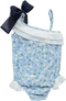 Fato de banho azul com margaridas e laço