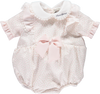 Body floral rosa com laço