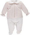 Babygrow branco com túnica florida