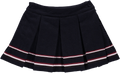 Navy blue skirt with ribbon at the hem