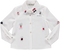 Camisa pérola com aplicação de botões e lacinhos