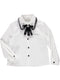 Pearl shirt with black bow