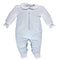 Boy's blue babygrow with blue tunic and collar